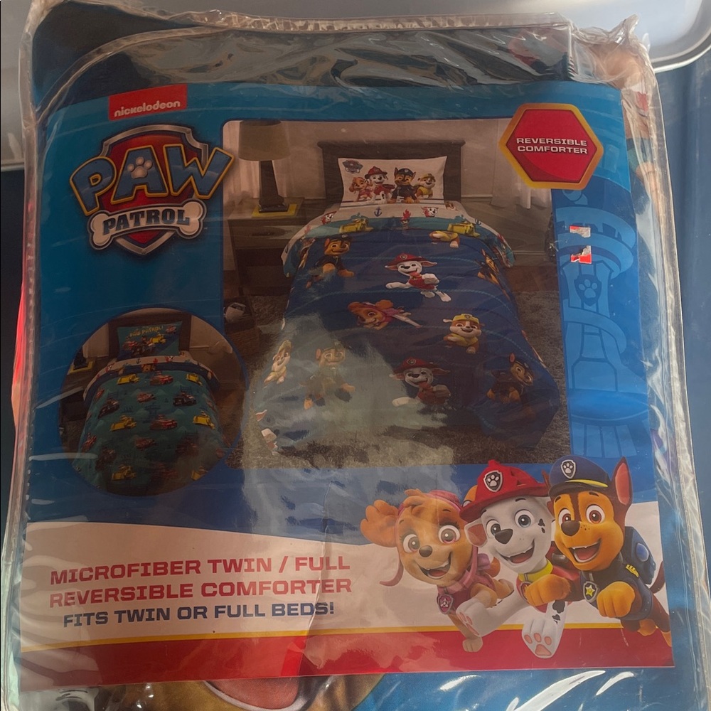 Nickelodeon Paw Patrol Red and Blue Logo Design